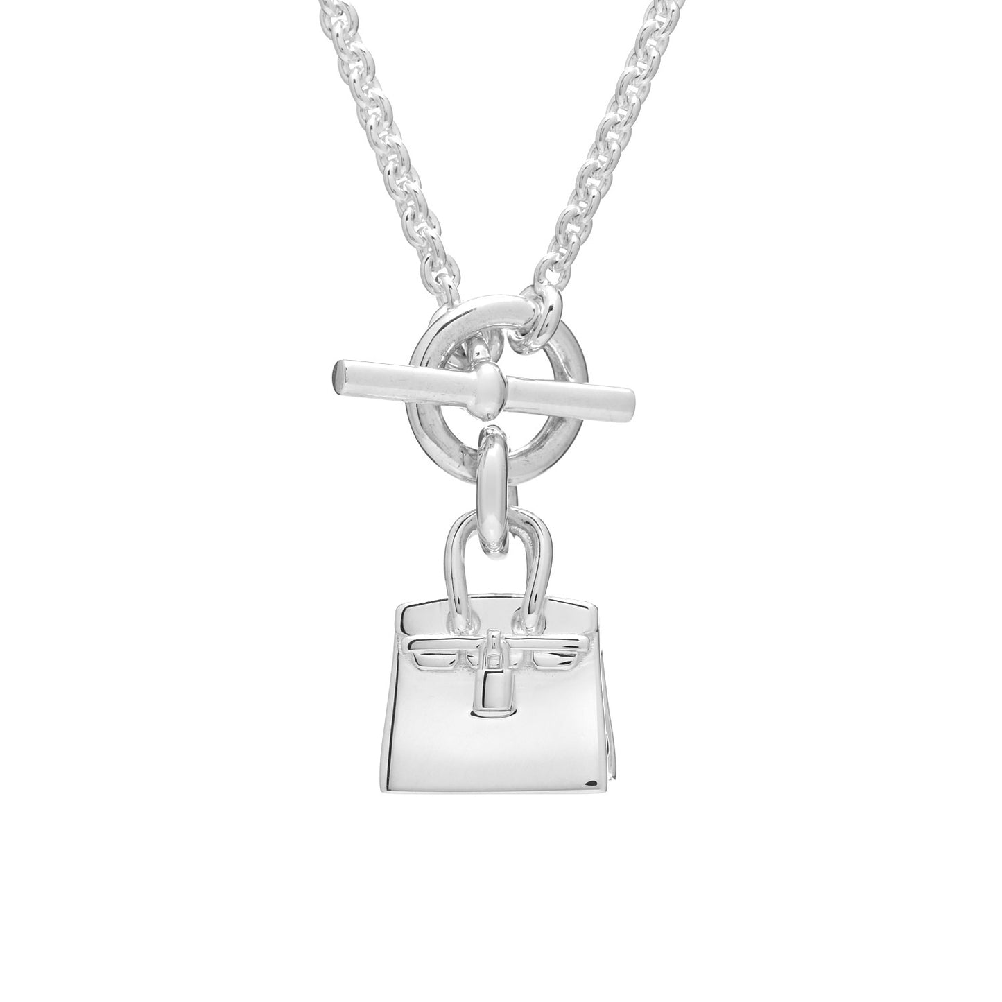 Sterling Silver Birkin Amulette Pendant Necklace