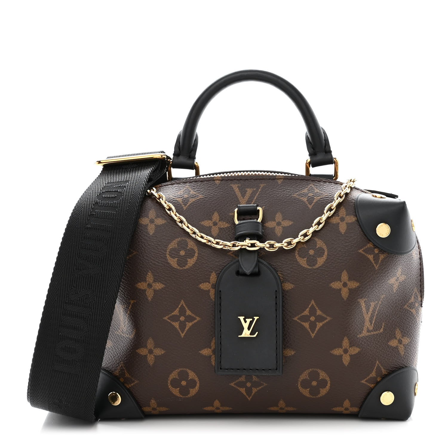 Louis Vuitton Monogram Petite Malle Souple Black 1 of 10