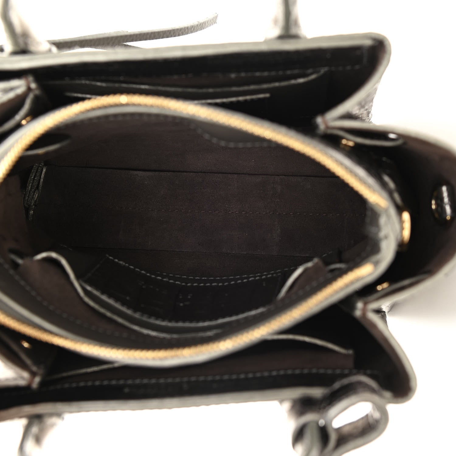 Nancy Gonzalez Metallic Crocodile Mini Cristie Satchel Anthracite 8 of 13