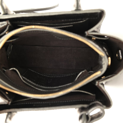 Nancy Gonzalez Metallic Crocodile Mini Cristie Satchel Anthracite 8 of 13