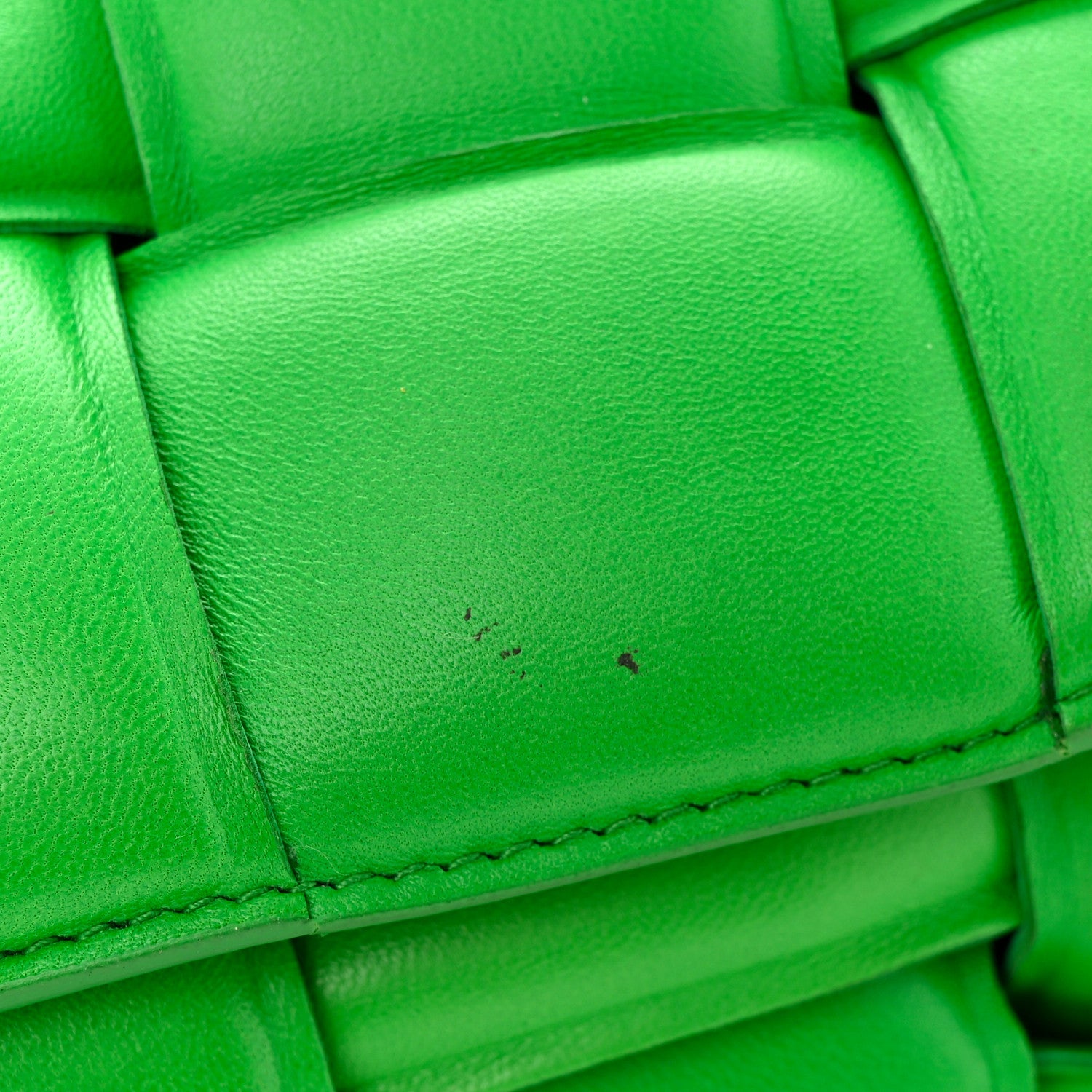 Bottega Veneta Lambskin Maxi Intreccio Padded Chain Cassette Crossbody Bag Parakeet 11 of 11