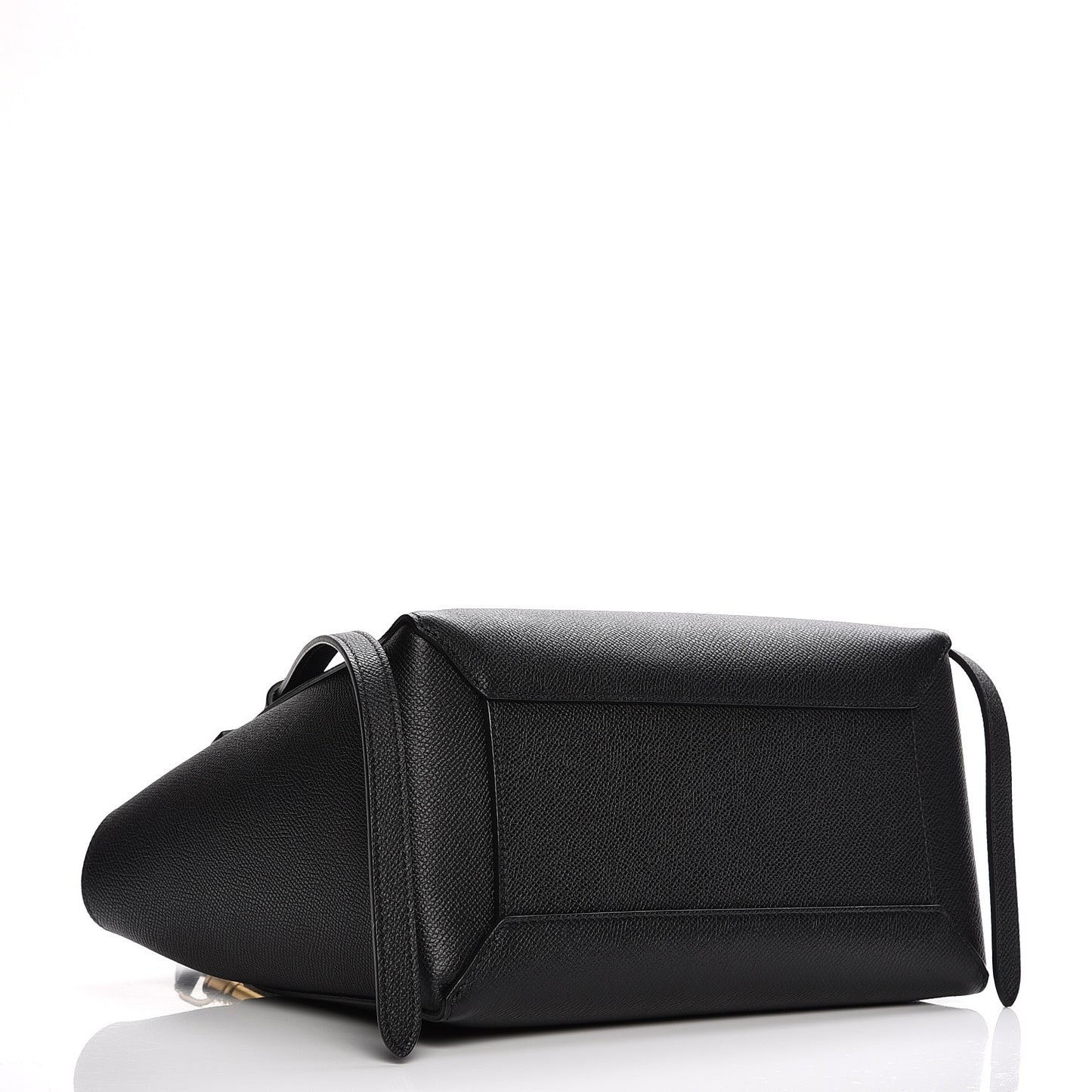 Grained Calfskin Micro Belt Bag Black