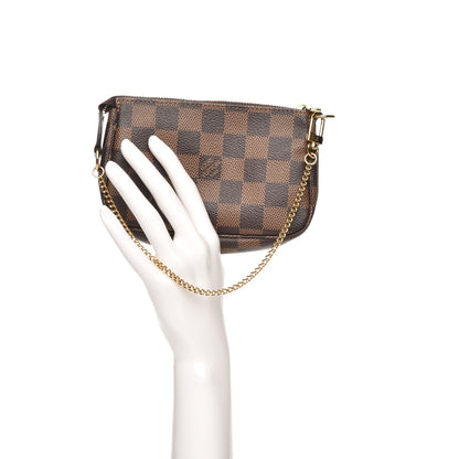 Louis Vuitton Damier Ebene Mini Pochette Accessories 2 of 8