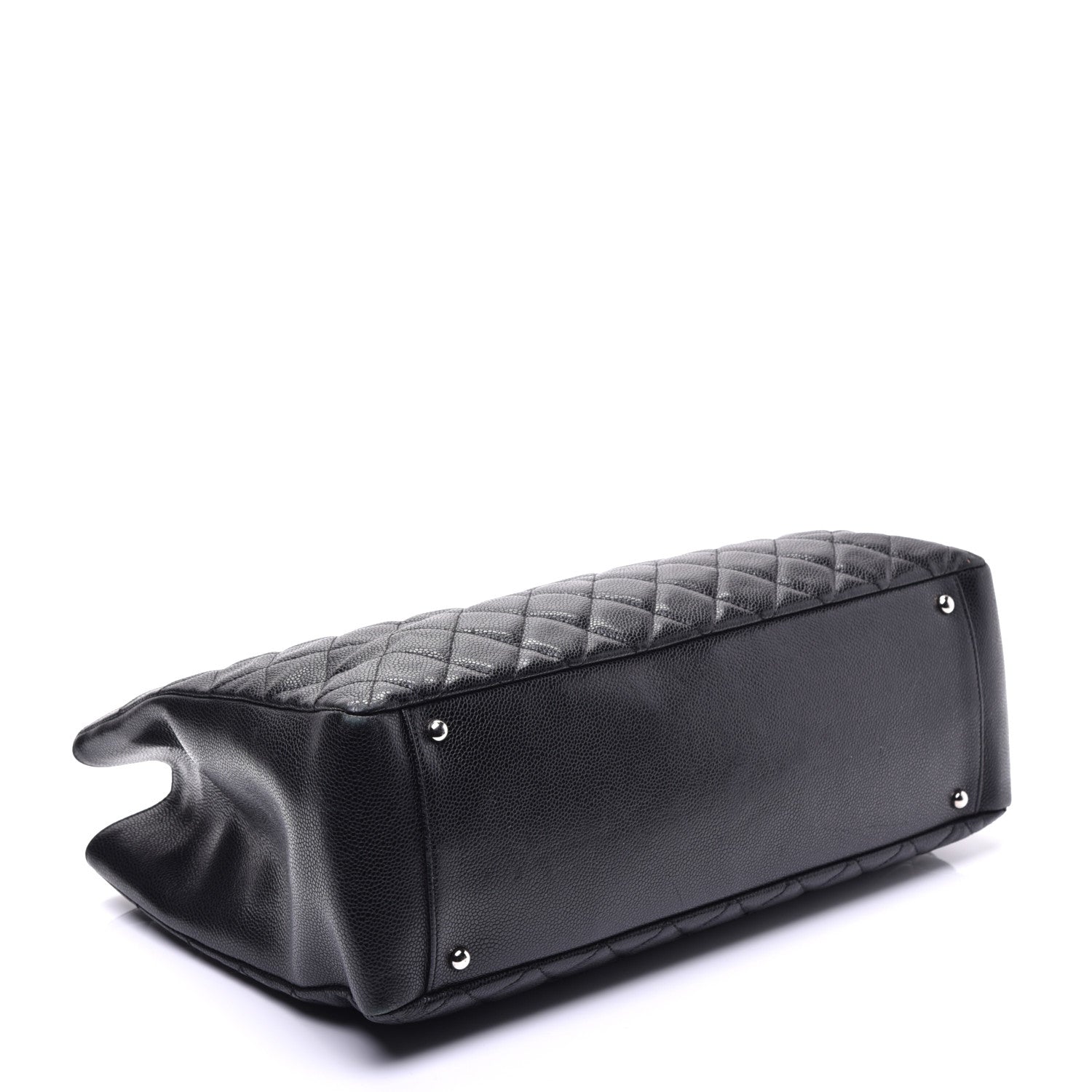 Chanel Caviar Quilted XL Grand Shopping Tote GST Black 4 of 9