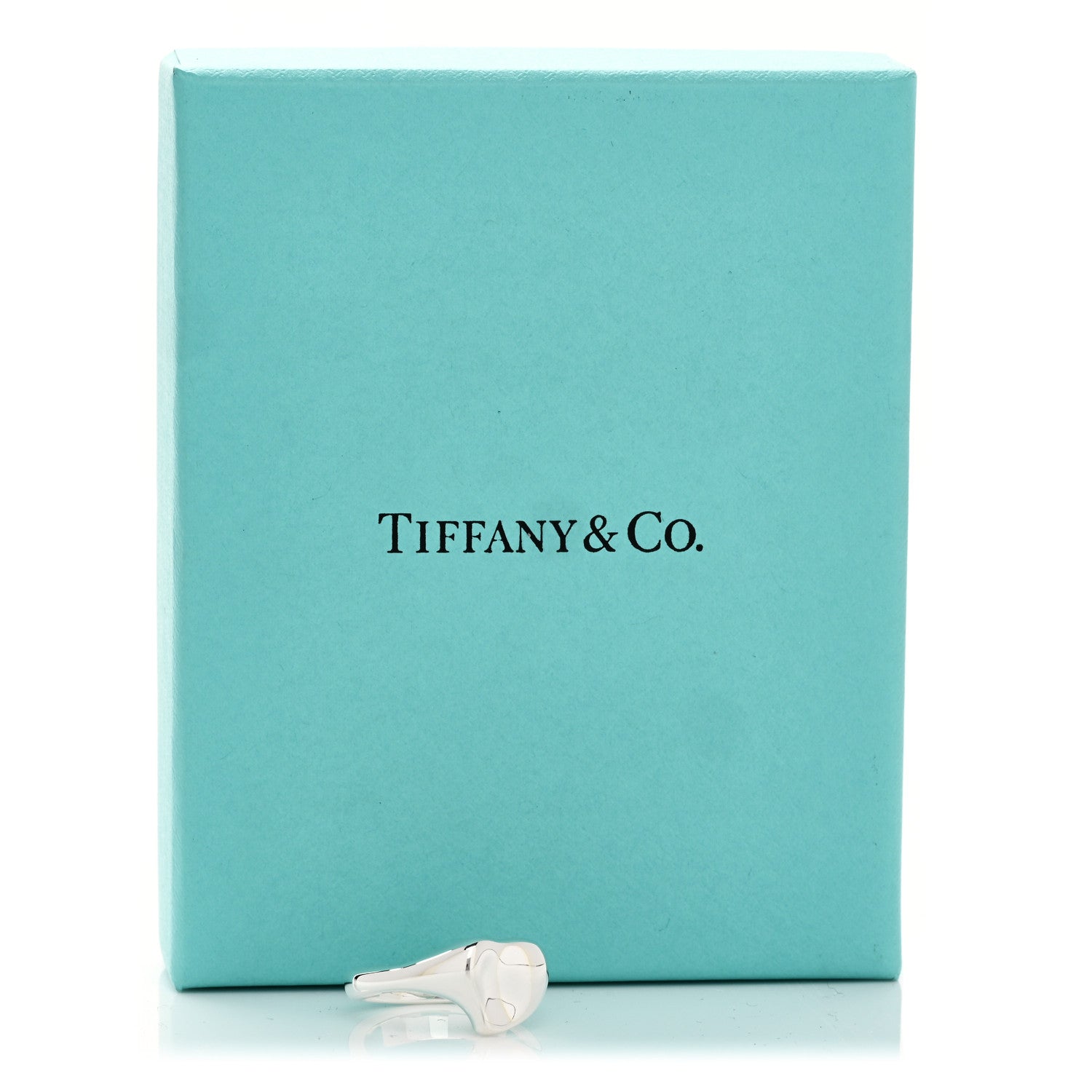 Tiffany Sterling Silver Elsa Peretti Full Heart Ring 50 5.5 5 of 5