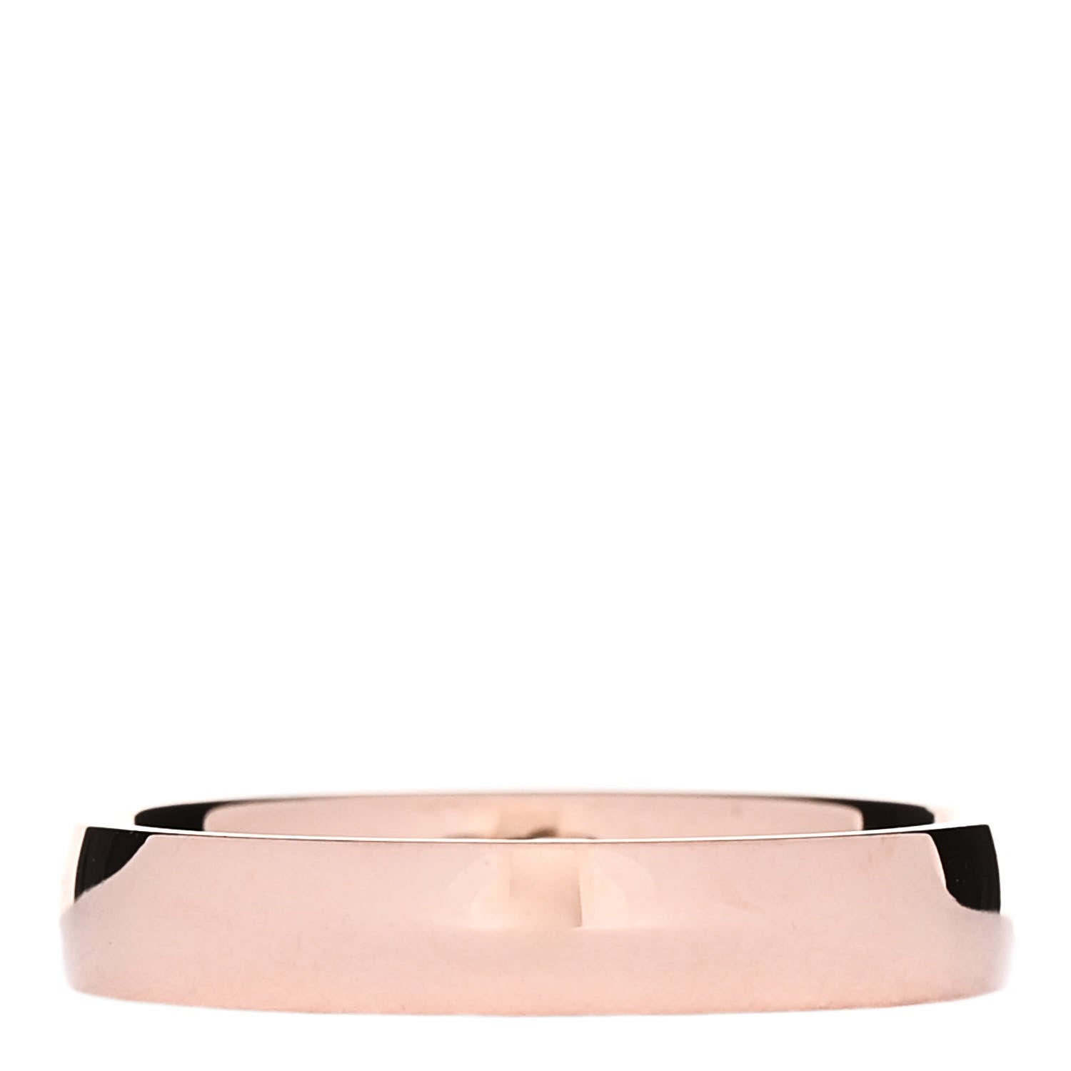 Hermes 18K Rose Gold Diamond Ever Herakles Wedding Band Ring 54 6.75 3 of 5