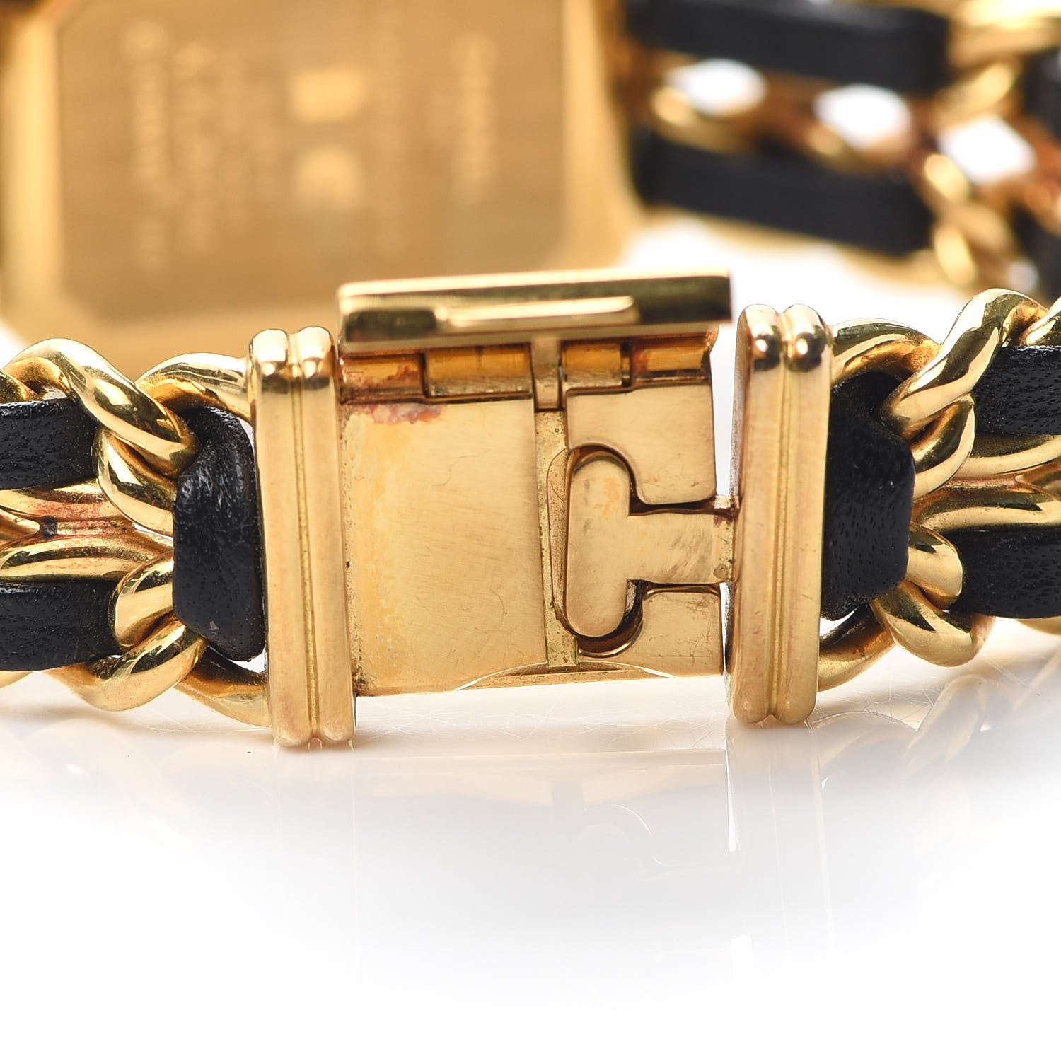 Chanel Stainless Steel Lambskin 20mm Chain Premiere Quartz Watch Gold L 5 of 5