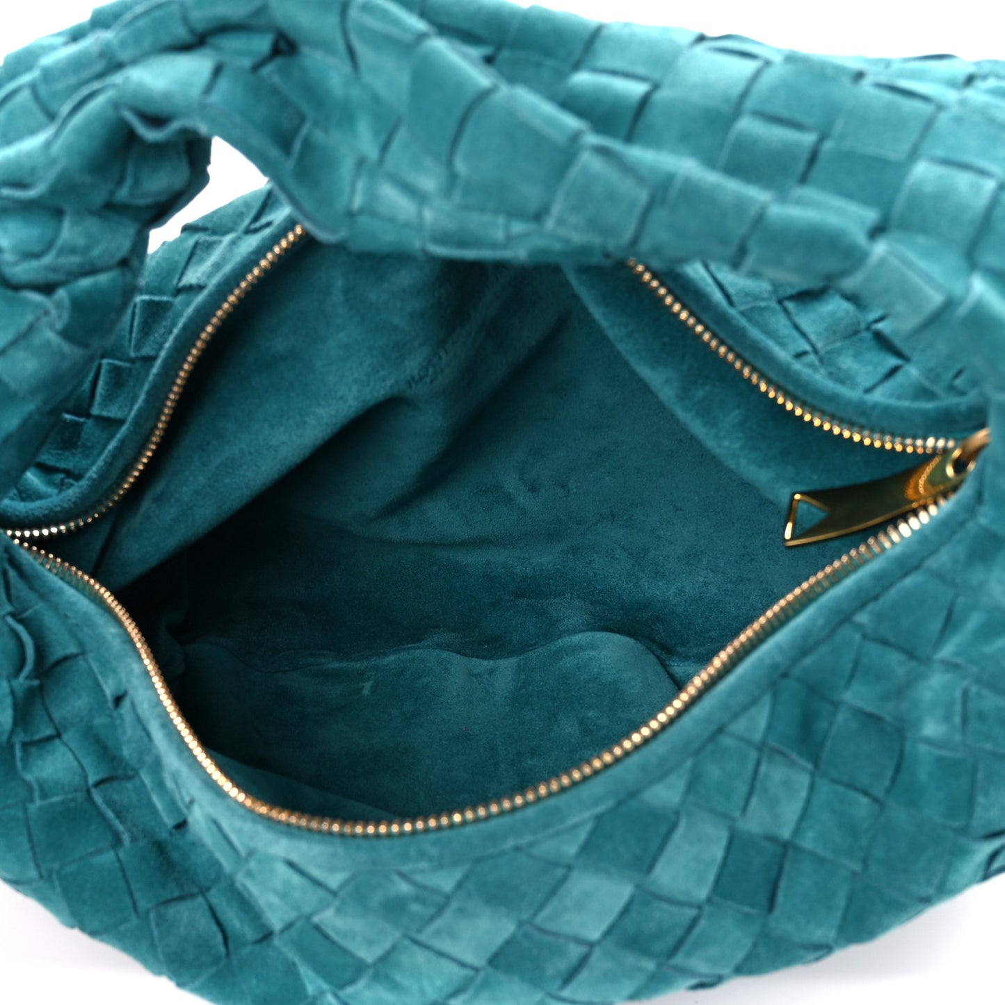 Suede Intrecciato Teen Jodie Hobo Petroleum Blue