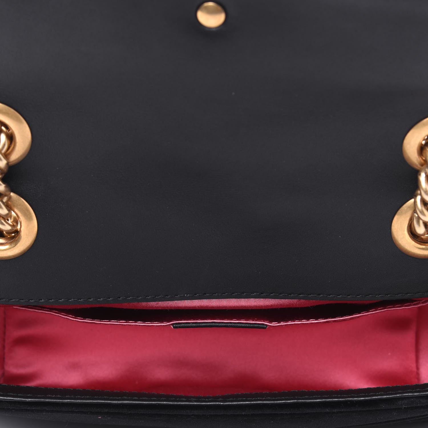 Gucci Velvet Matelasse Mini GG Marmont Shoulder Bag Black 5 of 14