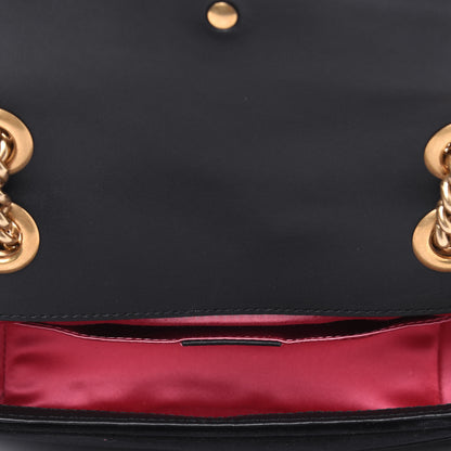 Gucci Velvet Matelasse Mini GG Marmont Shoulder Bag Black 5 of 14