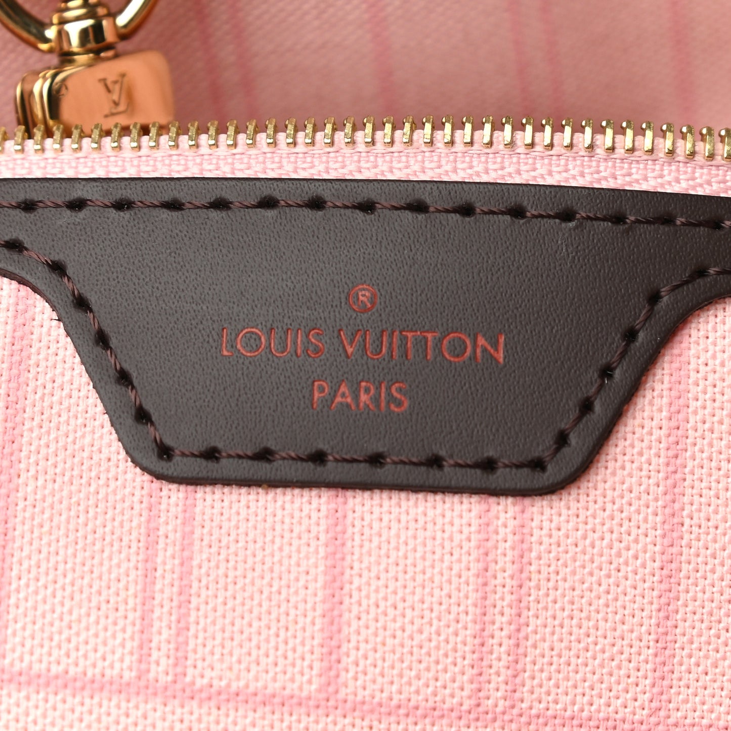 Damier Ebene Neo Neverfull MM Rose Ballerine