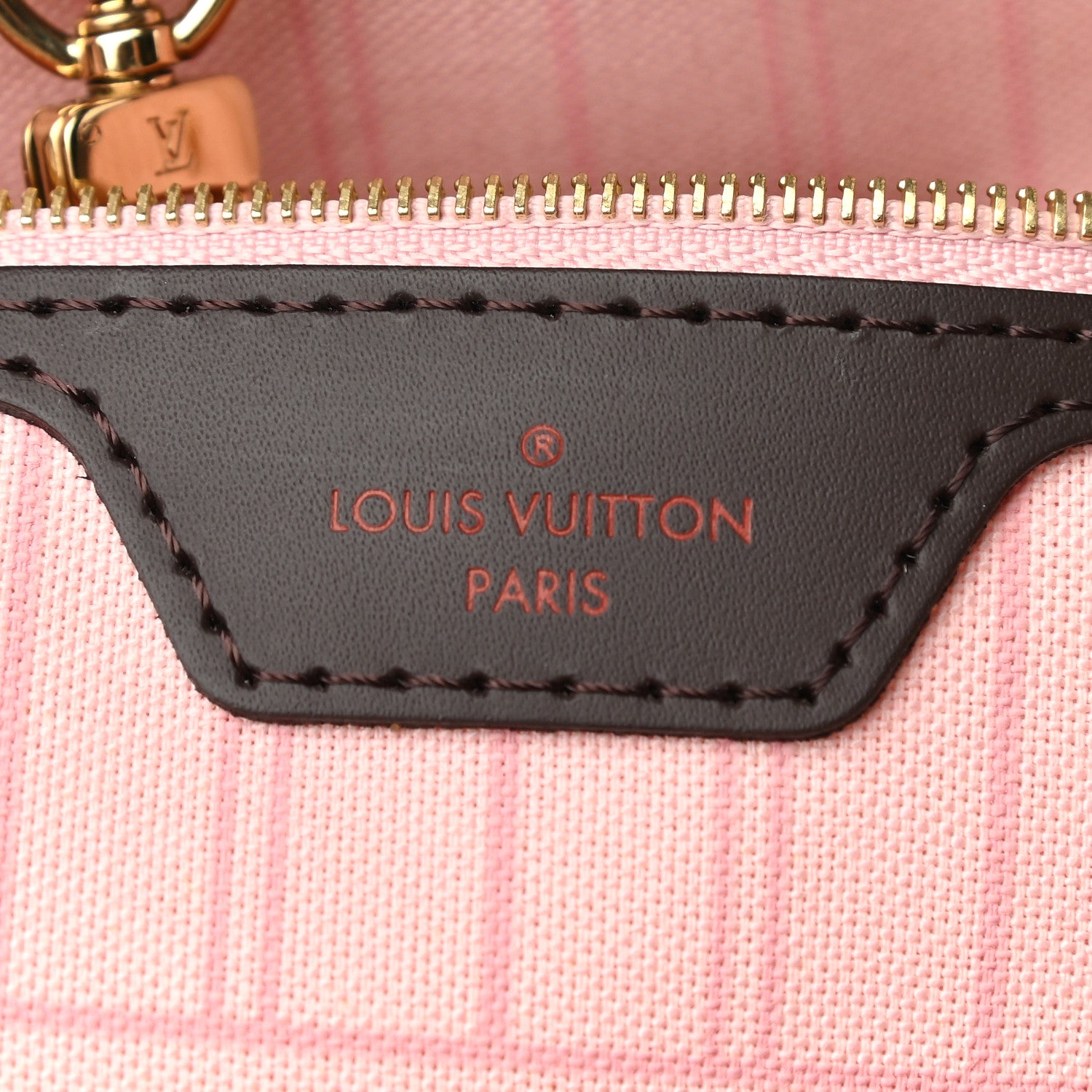 Louis Vuitton Damier Ebene Neo Neverfull MM Rose Ballerine 6 of 8