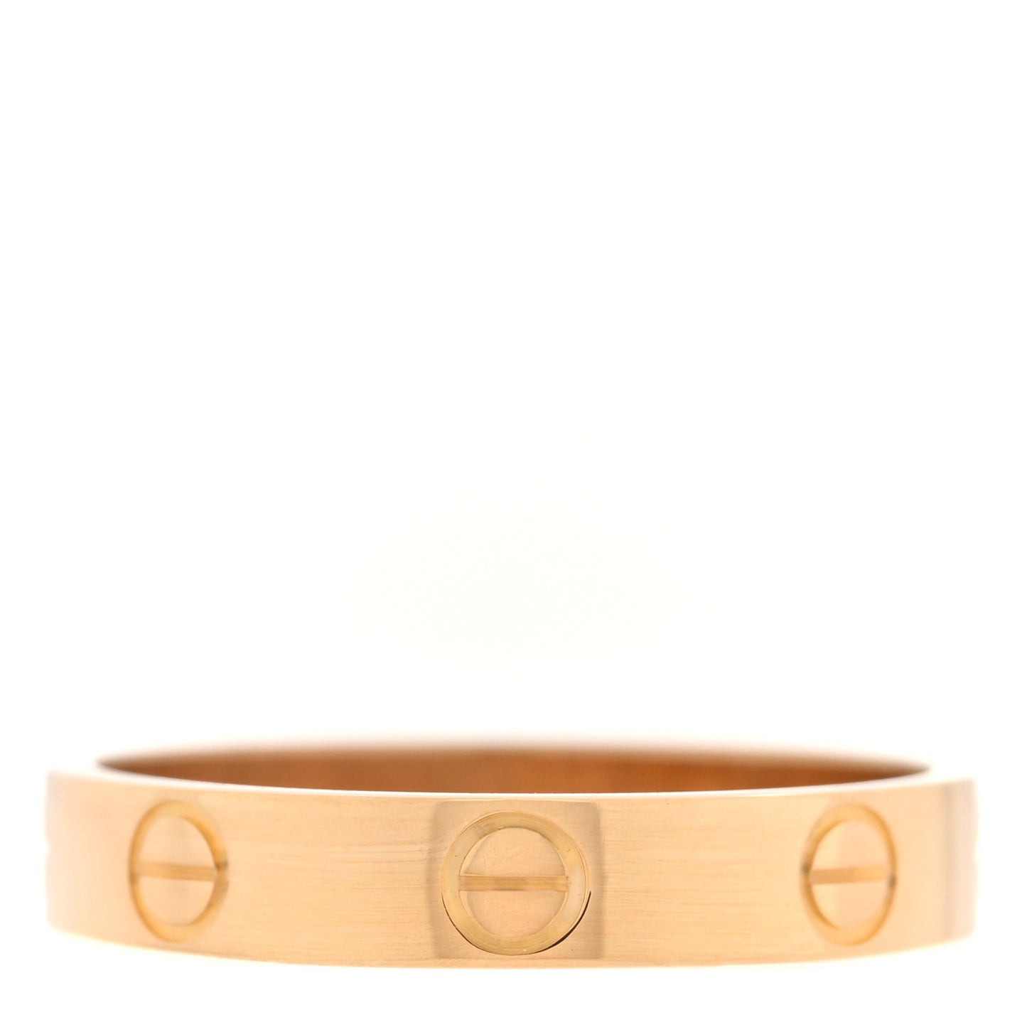 18K Yellow Gold 3.5mm LOVE Wedding Band Ring 55 7.25