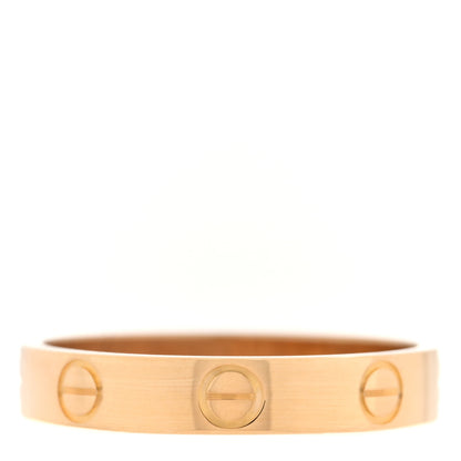 Cartier 18K Yellow Gold 3.5mm LOVE Wedding Band Ring 55 7.25 3 of 4