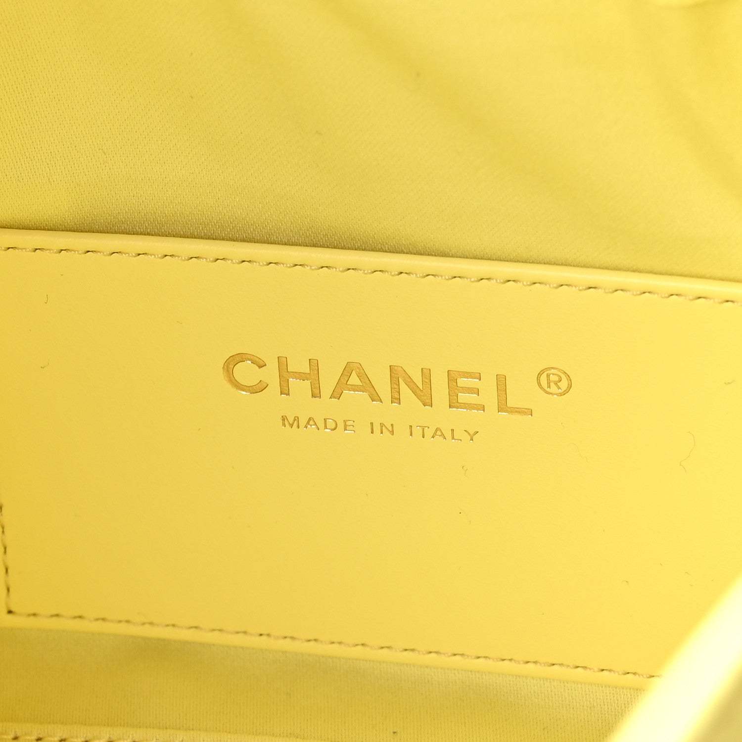 Chanel Caviar Quilted Mini Chanel 25 Handbag Light Yellow 6 of 10