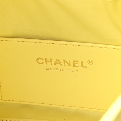 Chanel Caviar Quilted Mini Chanel 25 Handbag Light Yellow 6 of 10