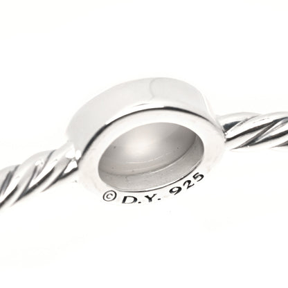 David Yurman Sterling Silver White Agate 3mm Color Classics Four Station Bangle Bracelet 3 of 3