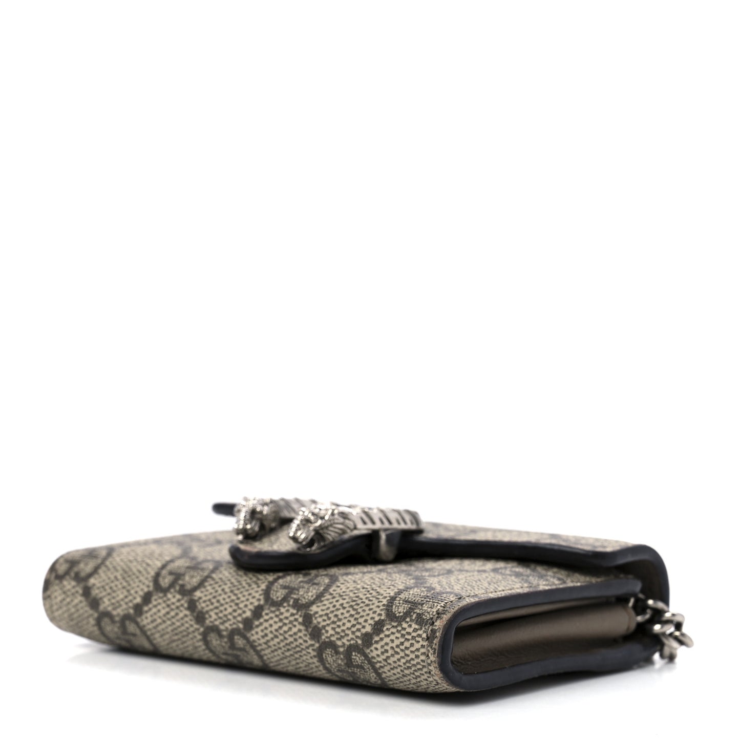 GG Supreme Monogram Dionysus Coin Purse Taupe