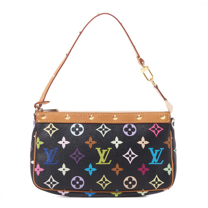 Louis Vuitton Monogram Multicolor Pochette Accessories Black 1 of 8