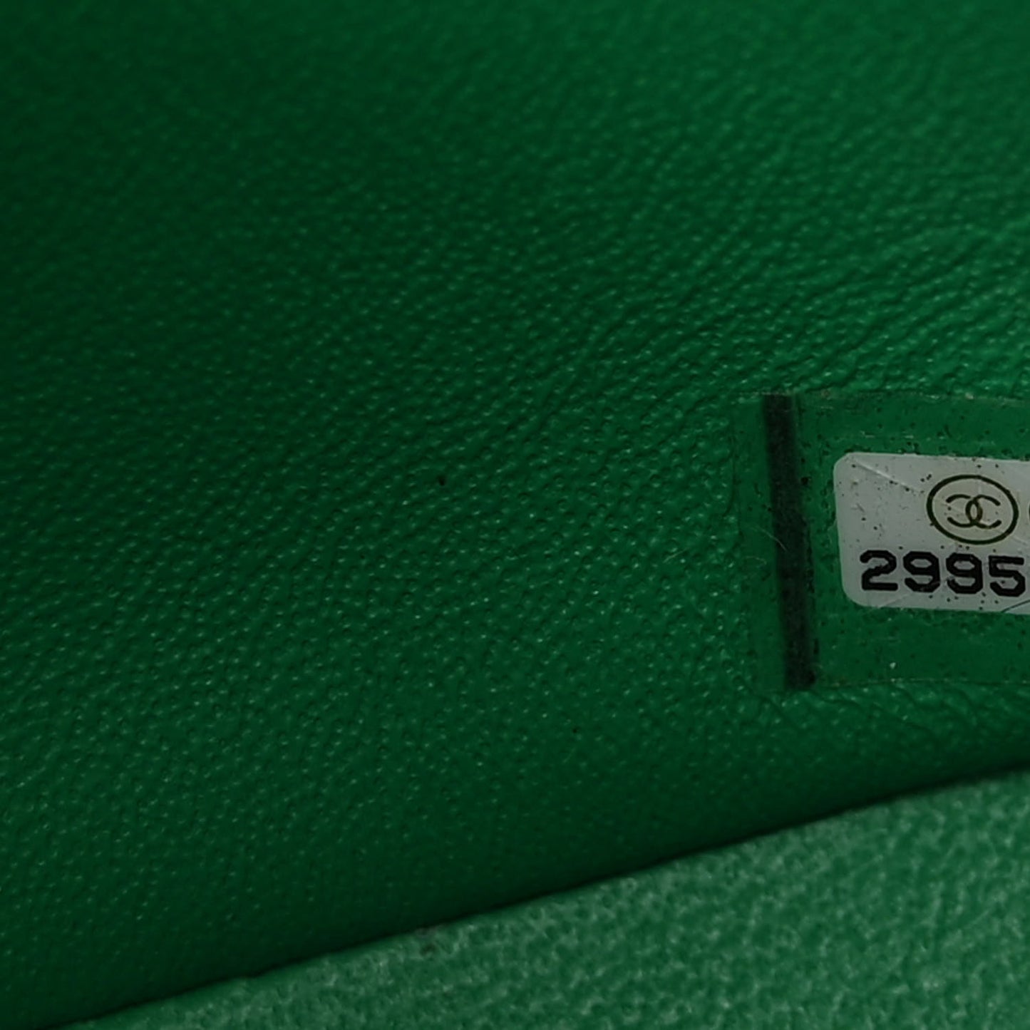 Lambskin Quilted Mini Square Flap Green