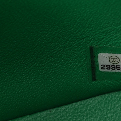 Chanel Lambskin Quilted Mini Square Flap Green 7 of 10
