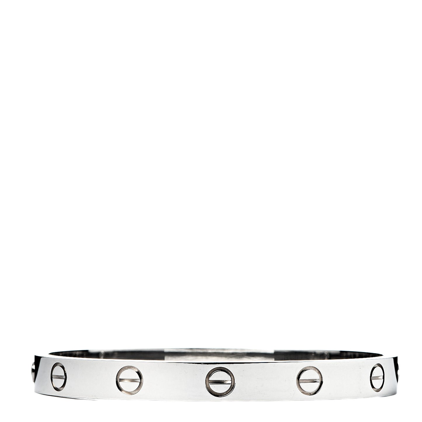 18K White Gold LOVE Bracelet 16
