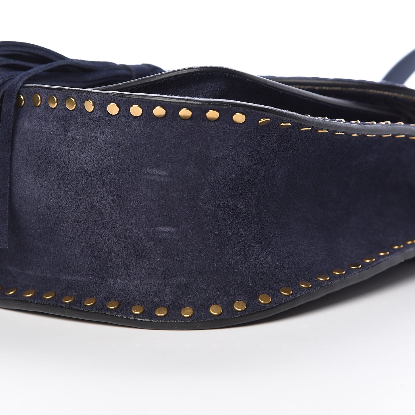 Suede Calfskin Braided Small Hudson Shoulder Bag Full Blue