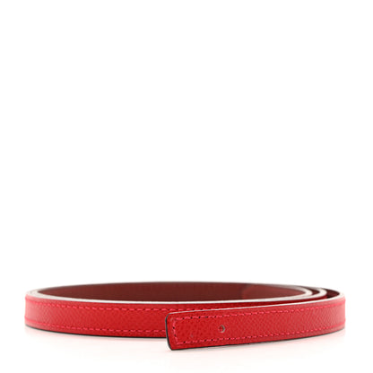 Hermes Swift Epsom 13mm Belt Strap 85 Rouge H Rouge Casaque 2 of 9