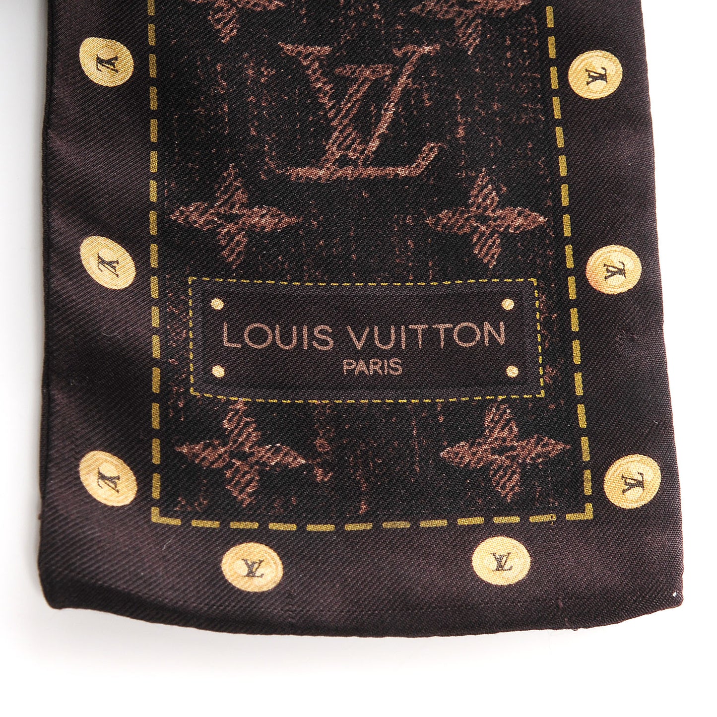 Silk Monogram Denim Bandeau Ebene