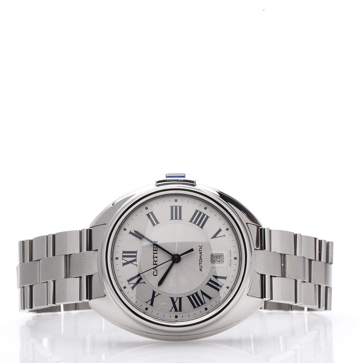 Stainless Steel 40mm Cle De Automatic Watch