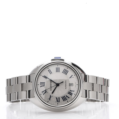 Cartier Stainless Steel 40mm Cle De Automatic Watch 3 of 8