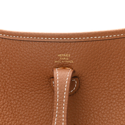 Hermes Taurillon Clemence Evelyne TPM Gold 6 of 10