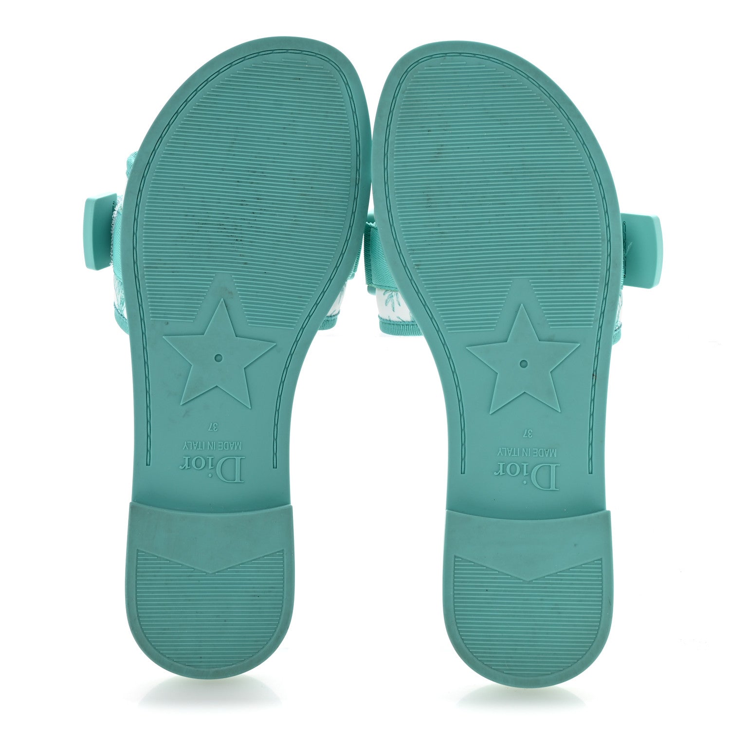 Christian Dior Nylon Oblique Dio(r)evolution Slide Sandals 37 Sky