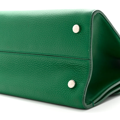 Christian Dior Grained Calfskin Diorever Flap Green 12 of 15