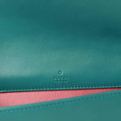 Gucci Velvet Matelasse GG Marmont Mini Bag Pavone Cyan 9 of 10
