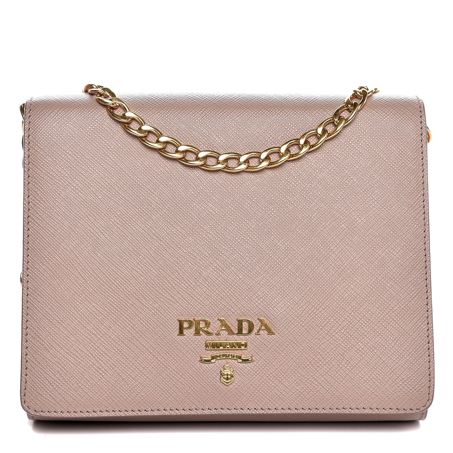 Saffiano Lux Chain Wallet Cammeo