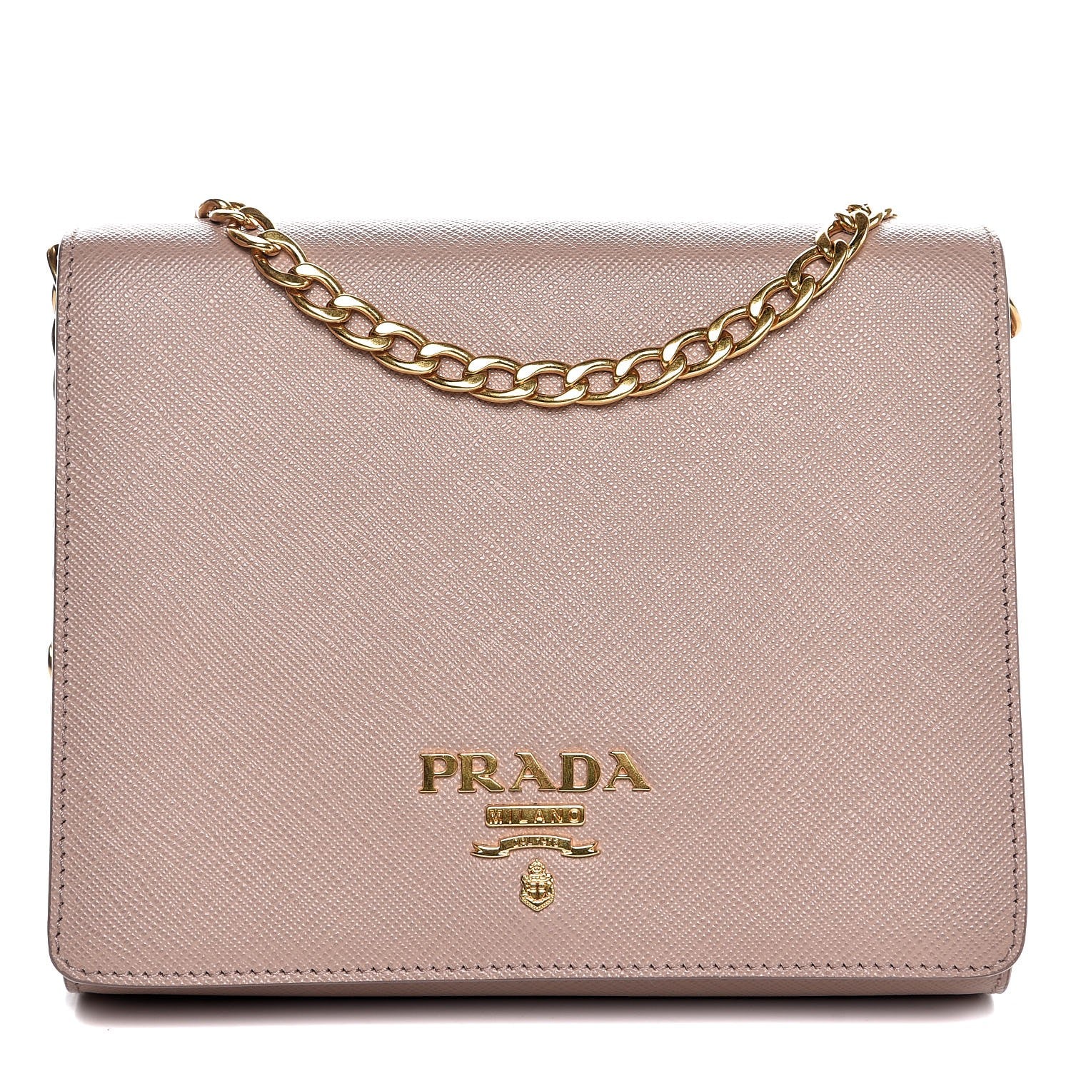 Prada Saffiano Lux Chain Wallet Cammeo 1 of 9