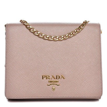 Prada Saffiano Lux Chain Wallet Cammeo 1 of 9
