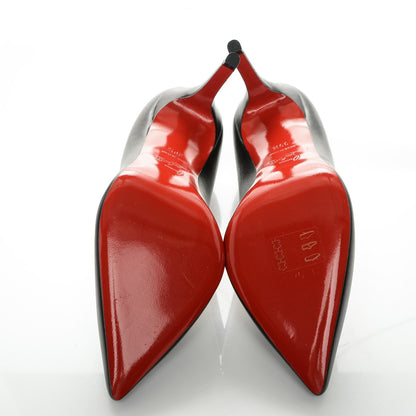 Christian Louboutin Shiny Nappa Pigalle 100 Pumps 39.5 Black 5 of 7