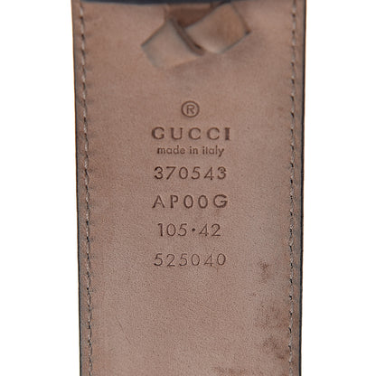 Gucci Calfskin Interlocking G 37mm Belt 105 42 Black 4 of 9