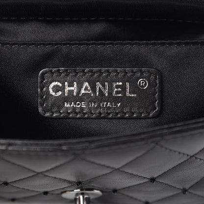 Chanel Lambskin Beaded Quilted Extra Mini Square Flap Black 6 of 15