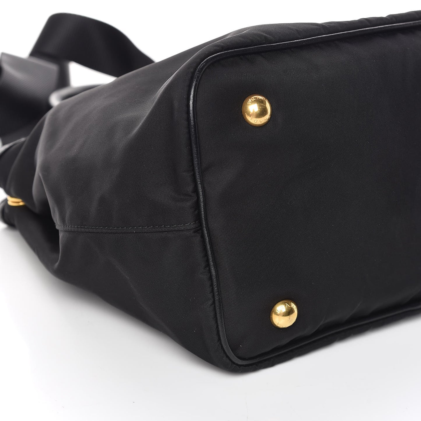 Tessuto Nylon Soft Calf Tote Black