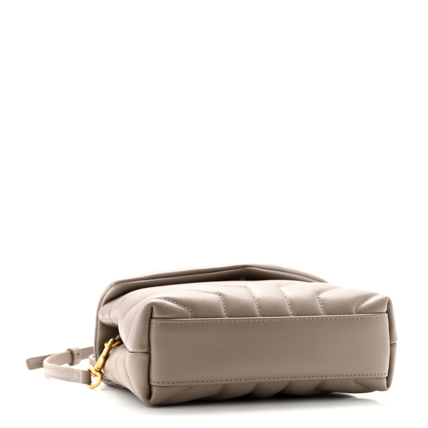 Calfskin Y Quilted Monogram Toy Loulou Crossbody Bag Taupe
