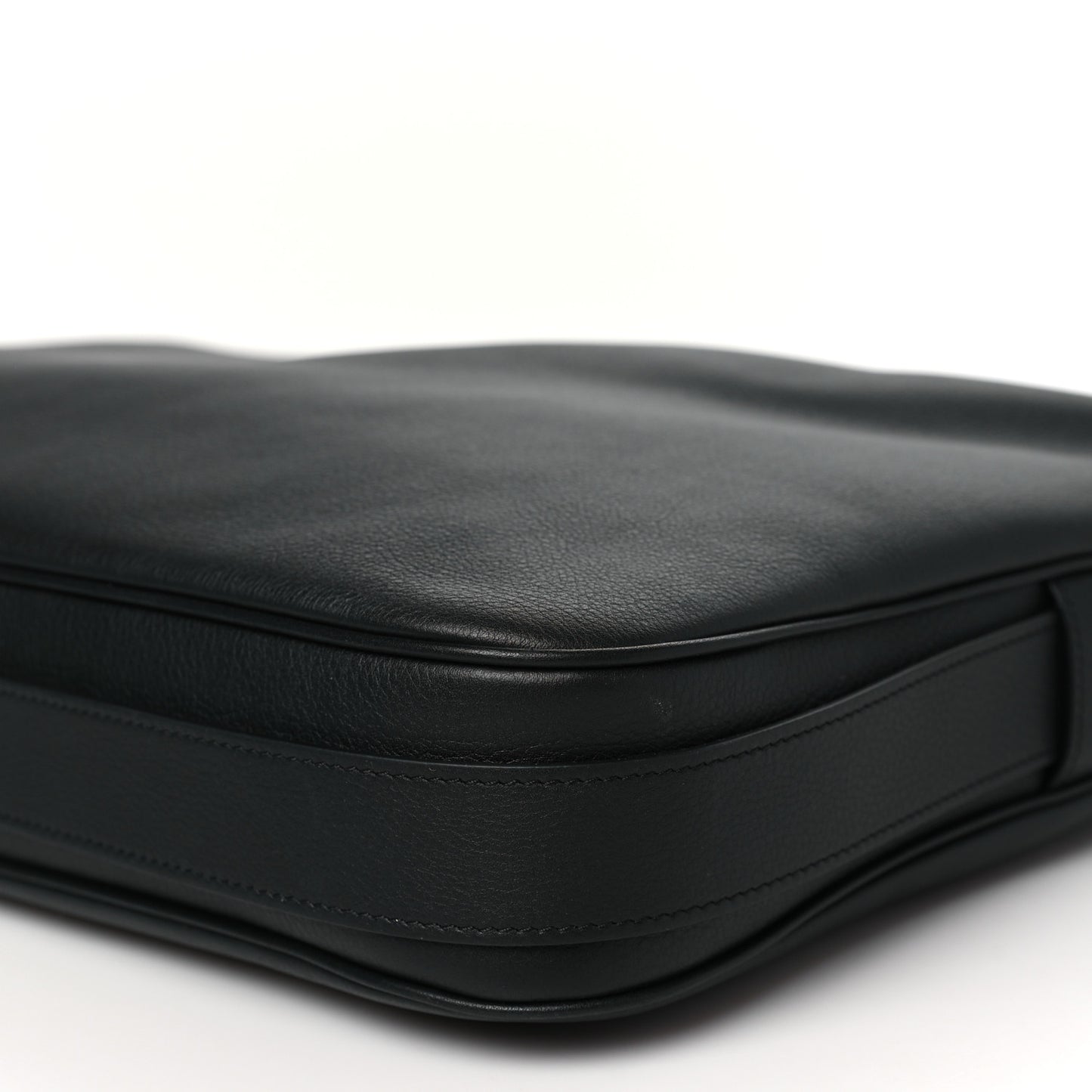 Supple Calfskin Large Romy Shoulder Bag Black