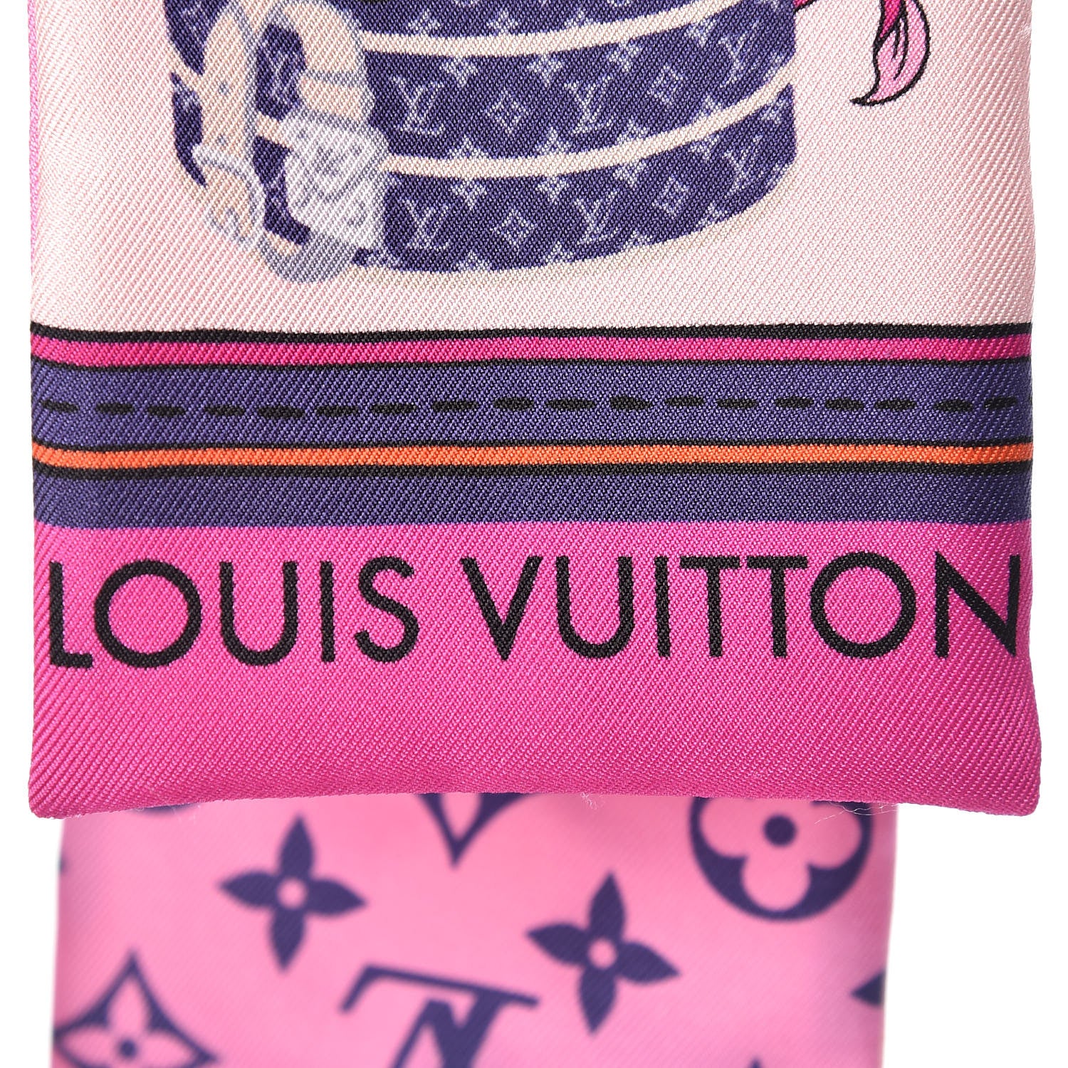 Louis Vuitton Silk Monogram Superstition Bandeau Rose 5 of 5