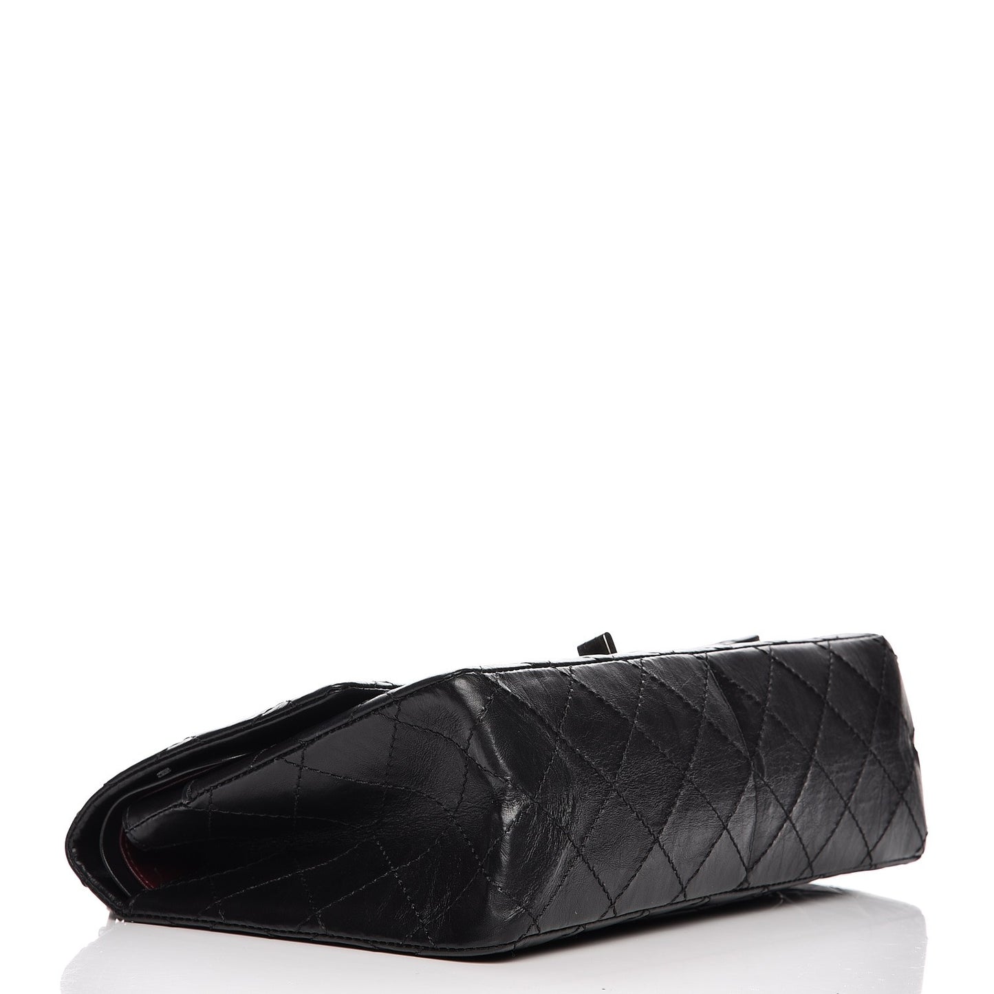 Aged Calfskin Quilted 2.55 Reissue 226 Flap Black