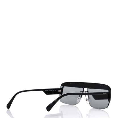 Prada Rectangular Sunglasses SPR 15U Black 4 of 9