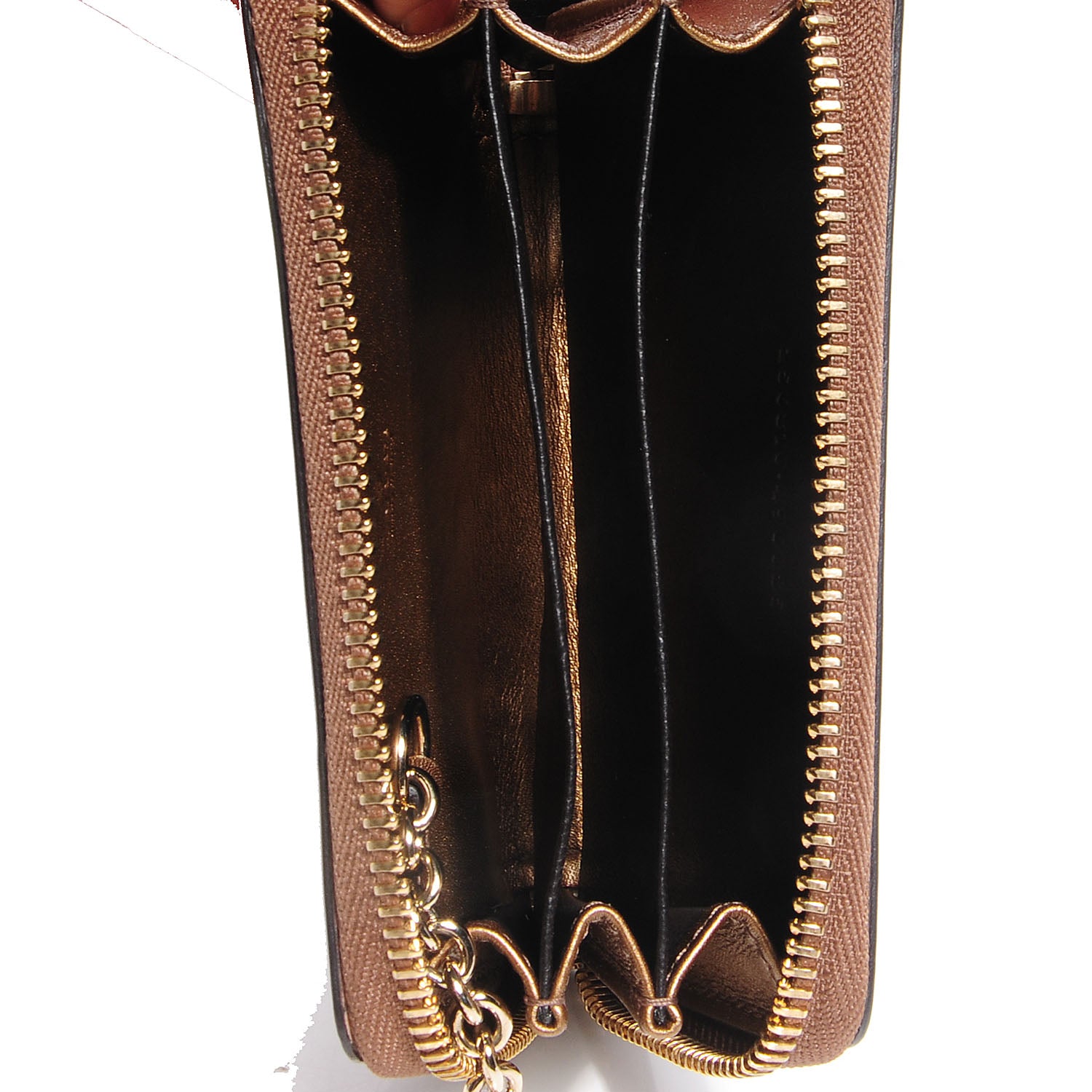 Gucci Shine Microguccissima Zip Around Key Ring Coin Case Acero 8 of 8