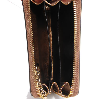 Gucci Shine Microguccissima Zip Around Key Ring Coin Case Acero 8 of 8