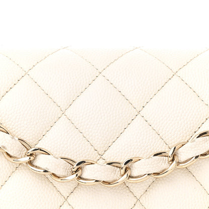 Chanel Caviar Quilted Small Double Flap White 8 of 15